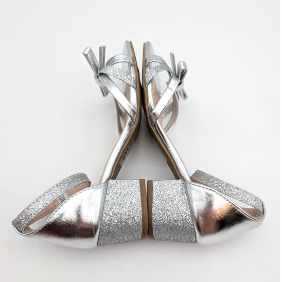Jellypop Zendah Metallic Block Heel Sandal Kids' Girls Silver Size US12M - Picture 3 of 11